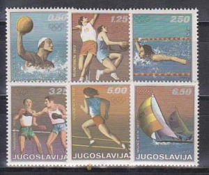 Югославия 1972, Олимпиада в Мюнхене, 6 марок
